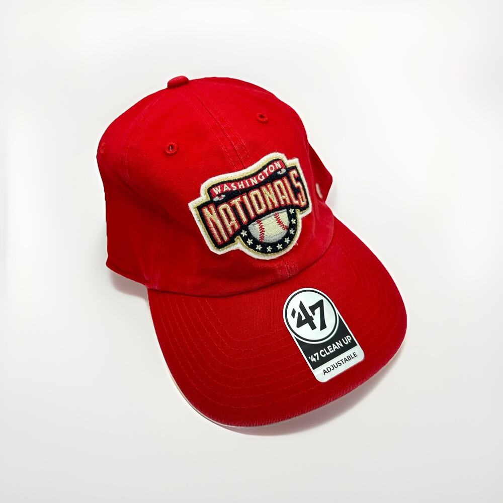 Washington Nationals Throwback ’47 Clean Up Hat | Red | OSFA | MLB